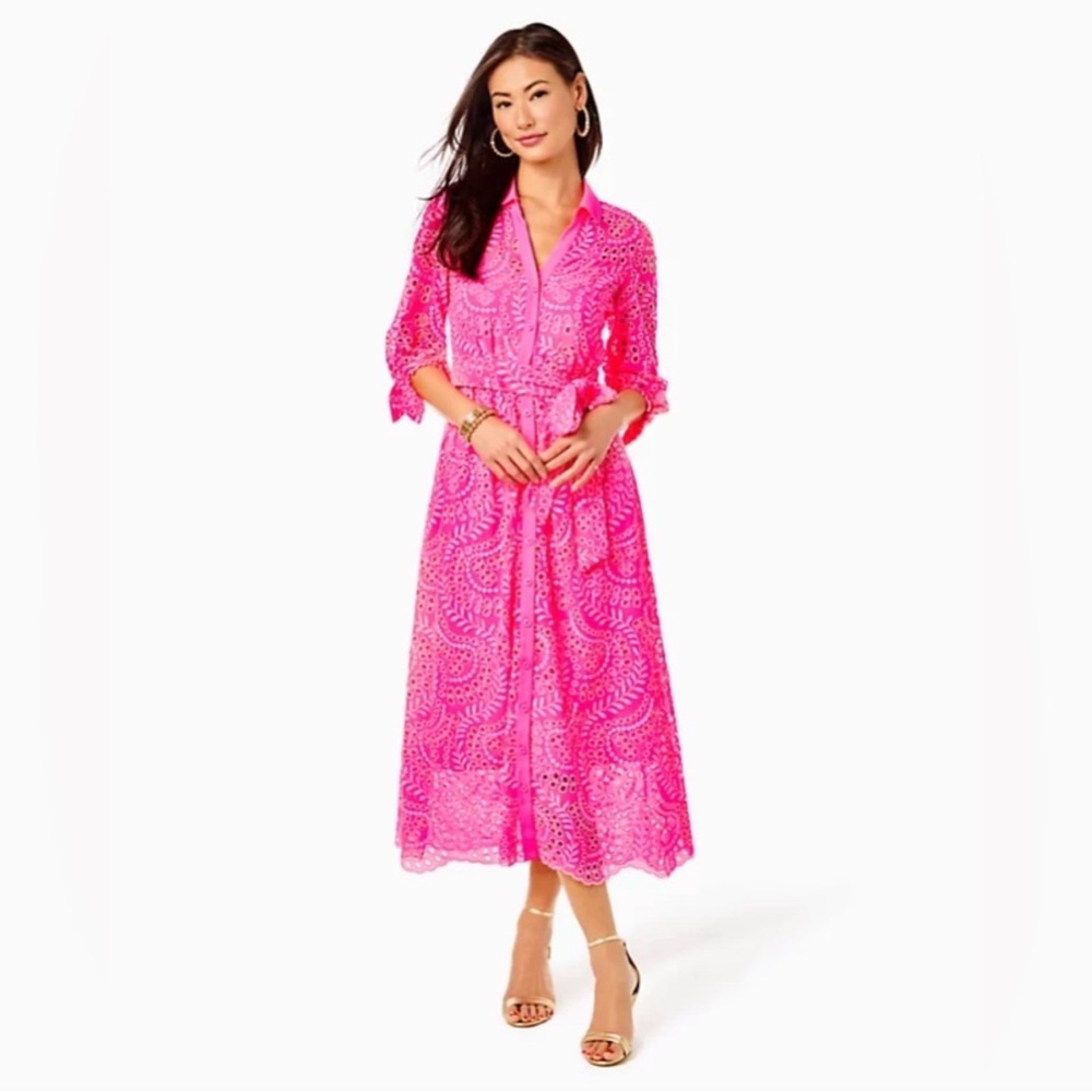 Lilly Pulitzer Amrita Pink Maxi Dress